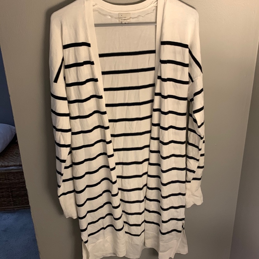 A NEW DAY. striped cardigan